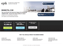 Tablet Screenshot of minimotel.com